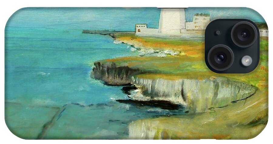 Portland. Dorset iPhone Case featuring the painting Portland Bill by Paula Maybery