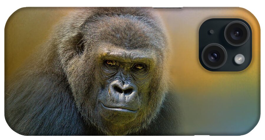 Jai Johnson iPhone Case featuring the photograph Portrait of a Gorilla by Jai Johnson
