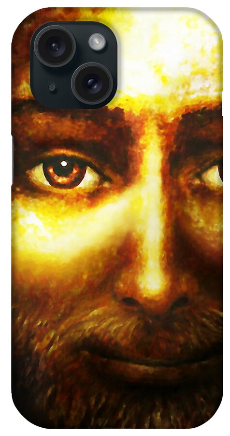 Portrait iPhone Case featuring the painting Portrait of a Man by Hartmut Jager