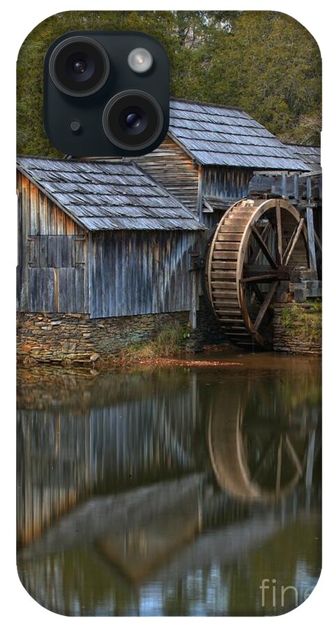 Mabry Mill iPhone Case featuring the photograph Portrait Reflections Of The Mabry Mill by Adam Jewell