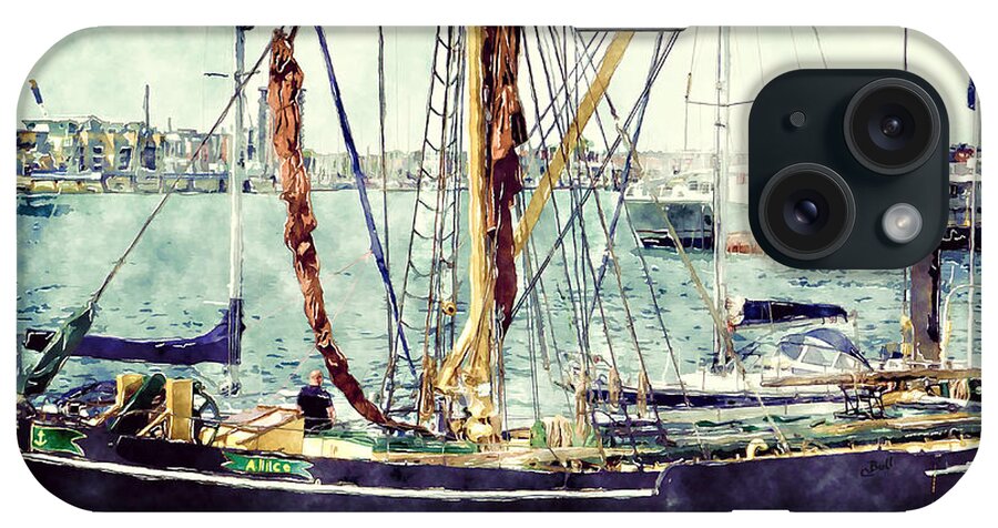 Portsmouth iPhone Case featuring the photograph Portsmouth Harbour Boats by Claire Bull