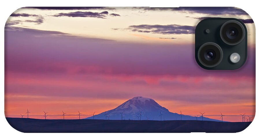 Mt Hood iPhone Case featuring the photograph Powerful Sunset by Albert Seger