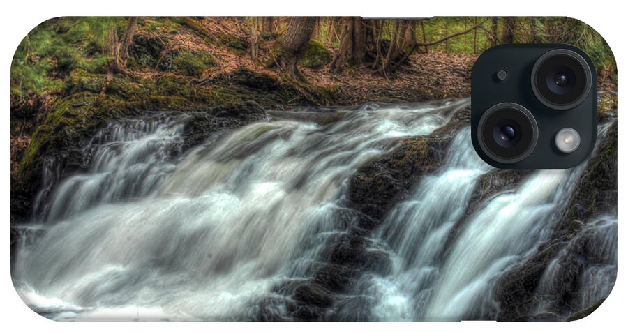 Waterfall iPhone Case featuring the photograph Pratt Brook Falls by John Meader