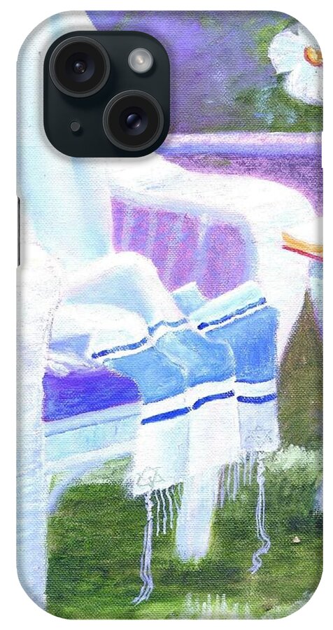 Prayer iPhone Case featuring the painting Prayer Chair by Kathleen Luther