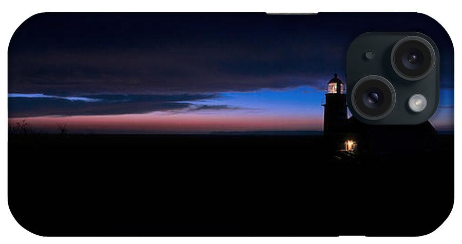 West Quoddy Head State Park iPhone Case featuring the photograph Pre Dawn Light Panorama at Quoddy by Marty Saccone