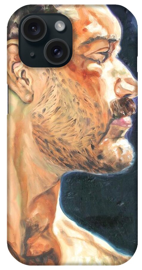 Male iPhone Case featuring the painting Primal Stir by Greg Hester