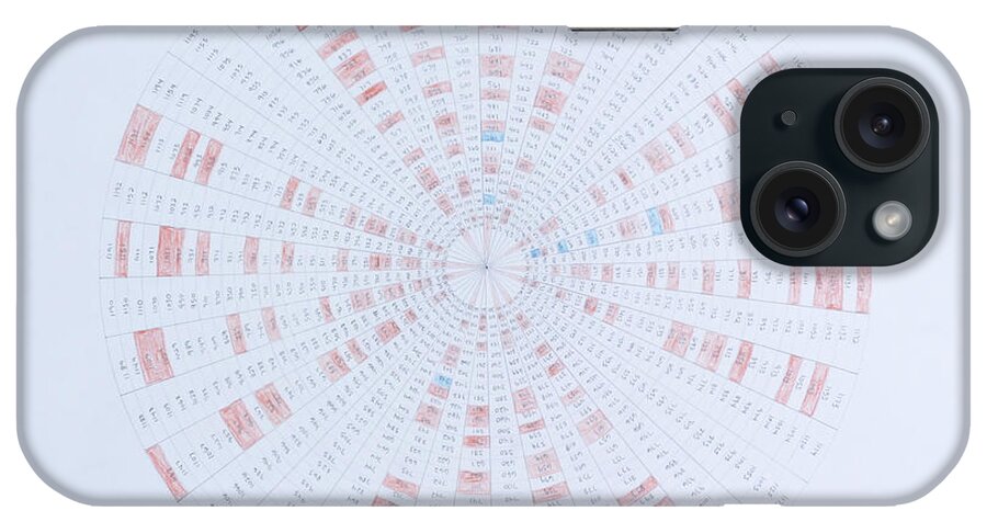 Prime Number iPhone Case featuring the drawing Prime Number Pattern P Mod 40 by Jason Padgett