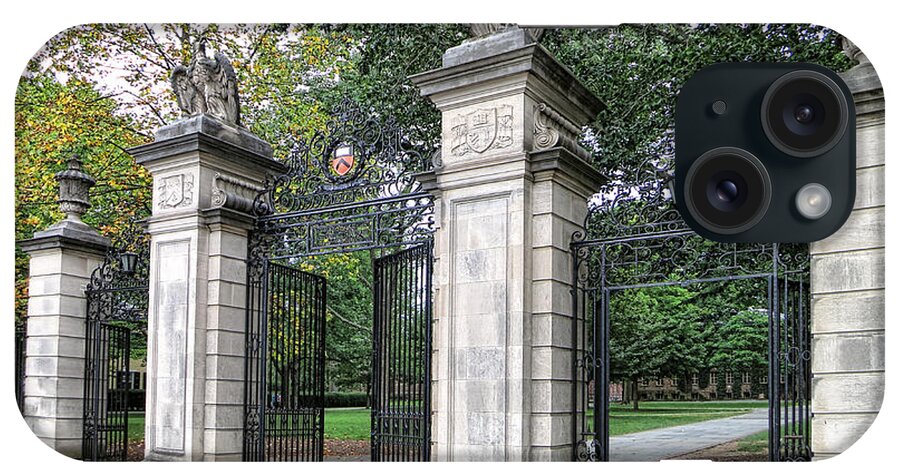 Princeton University iPhone Case featuring the photograph Princeton University Main Gate by Olivier Le Queinec