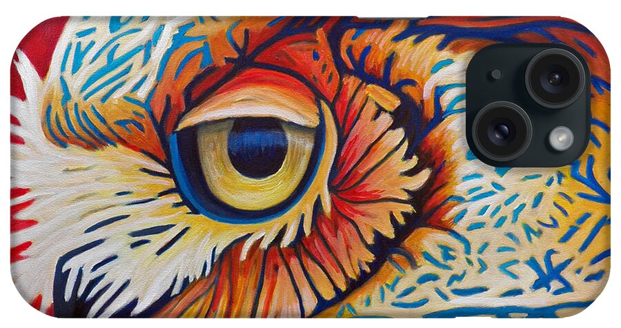 Owl iPhone Case featuring the painting Private Passion by Brian Commerford