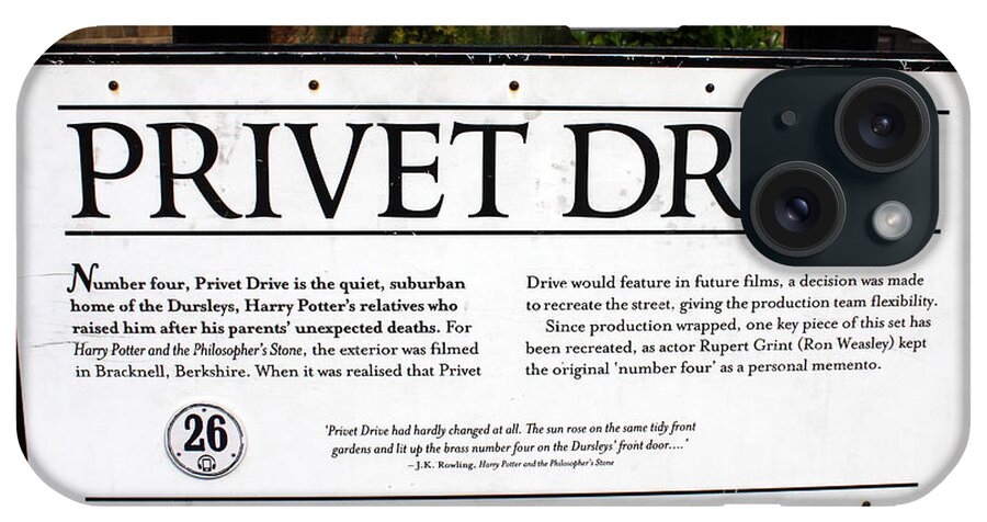 Harry Potter iPhone Case featuring the photograph Privet Drive by David Nicholls