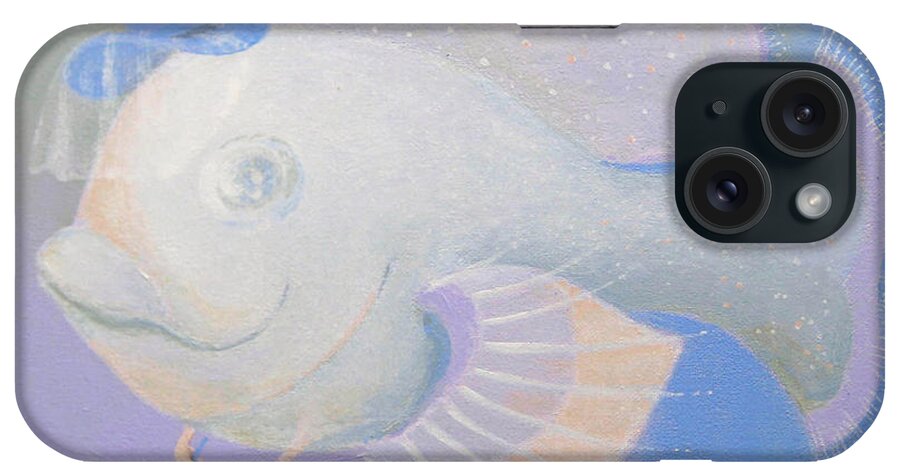 Fish iPhone Case featuring the painting Promenade by Marina Gnetetsky