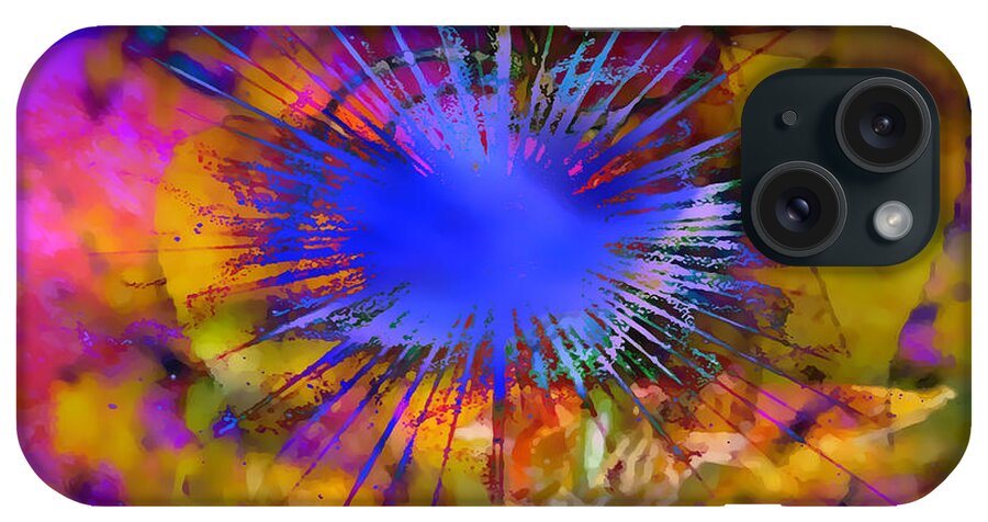 Abstract iPhone Case featuring the digital art Psychodelicate Abstract by Cathy Anderson
