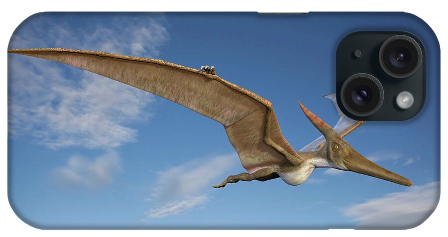 3 Dimensional iPhone Case featuring the photograph Pteranodon In Flight by Roger Harris/science Photo Library