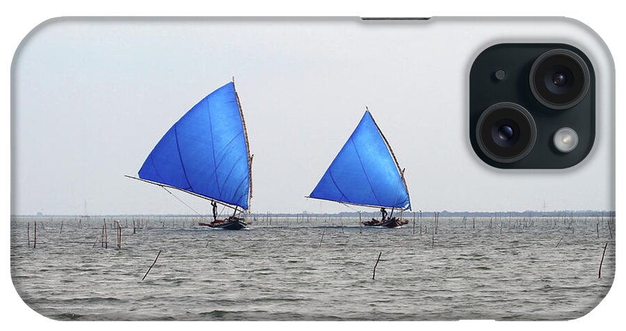 Sailboat iPhone Case featuring the photograph Pulicat Lake Bird Sanctuary-andhra by Photo By Learning.photography (gautam Chakrabarti) - India