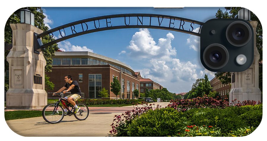 Indiana iPhone Case featuring the photograph Purdue University by Ron Pate
