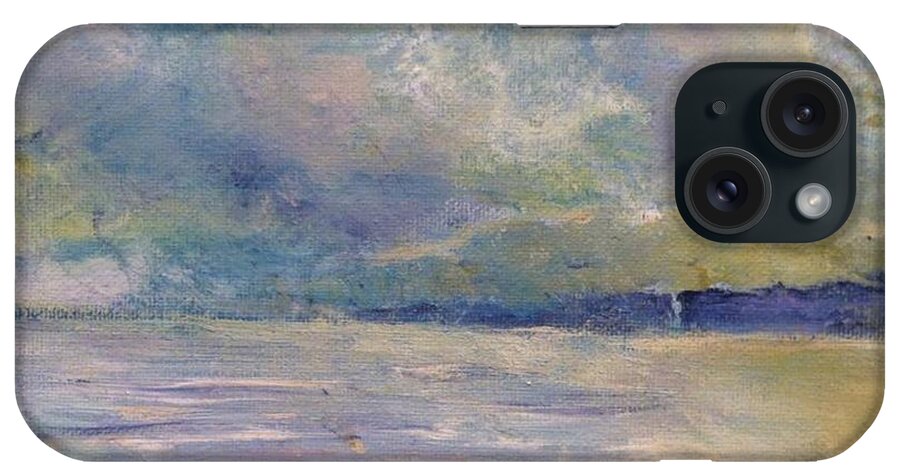Second Beach iPhone Case featuring the painting Purgatory Chasm Greeting Card by Jacqui Hawk