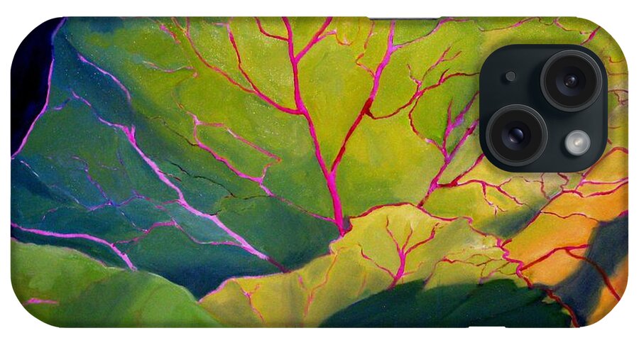 Vegetables iPhone Case featuring the painting Purple Cabbage at Sunrise by Maria Hunt