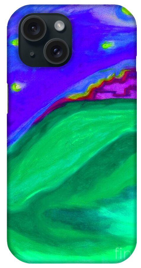 Castle iPhone Case featuring the painting Purple Castle by jrr by First Star Art