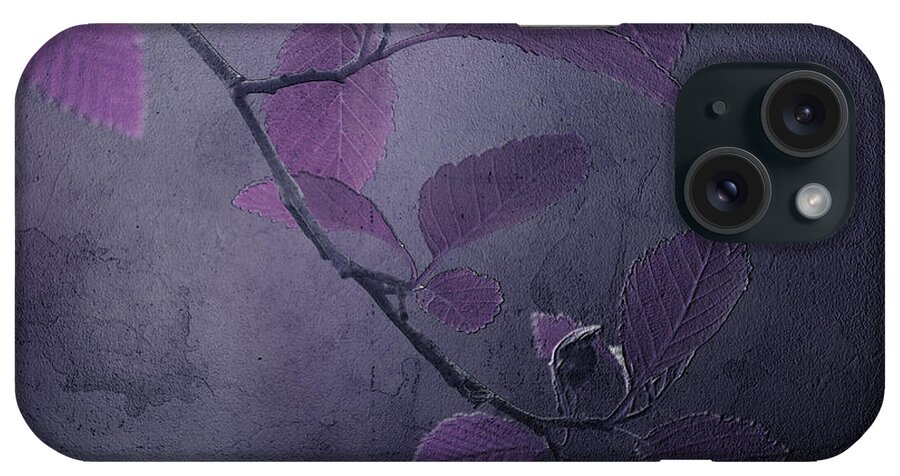 Leaves iPhone Case featuring the photograph Purple Dusk by Bonnie Bruno