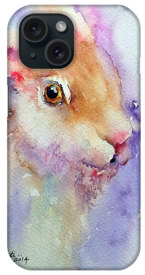 Animal iPhone Case featuring the painting Purple Glow by Arti Chauhan