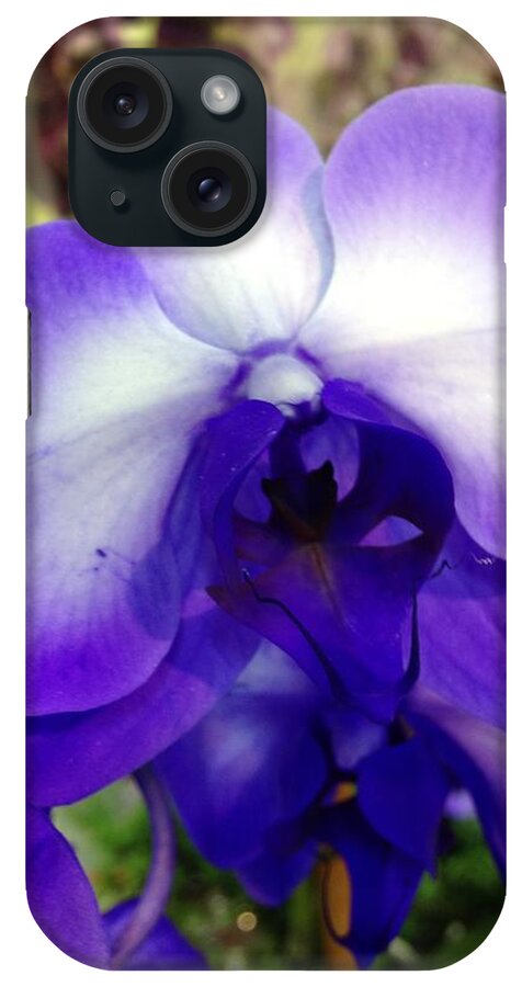 Purple iPhone Case featuring the photograph Purple Orchid by Marian Lonzetta