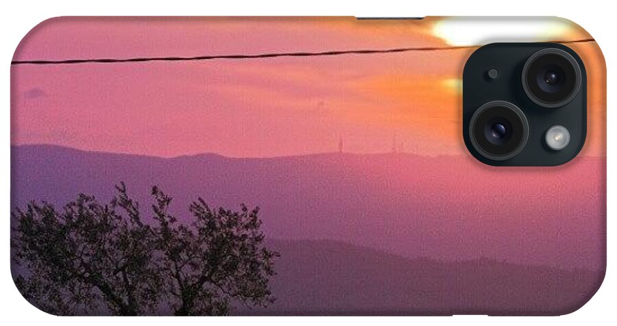 Beautiful iPhone Case featuring the photograph Purple Sunset by Emanuela Carratoni