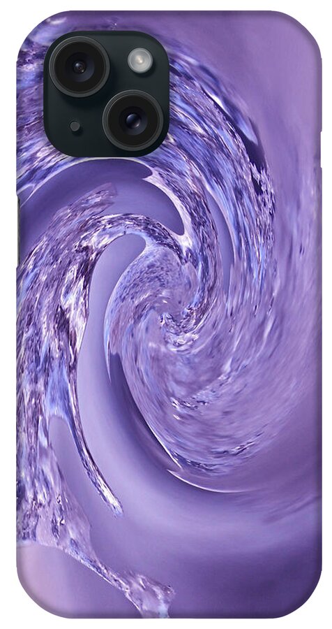 Water iPhone Case featuring the photograph Purple Swirl by Kathleen Scanlan