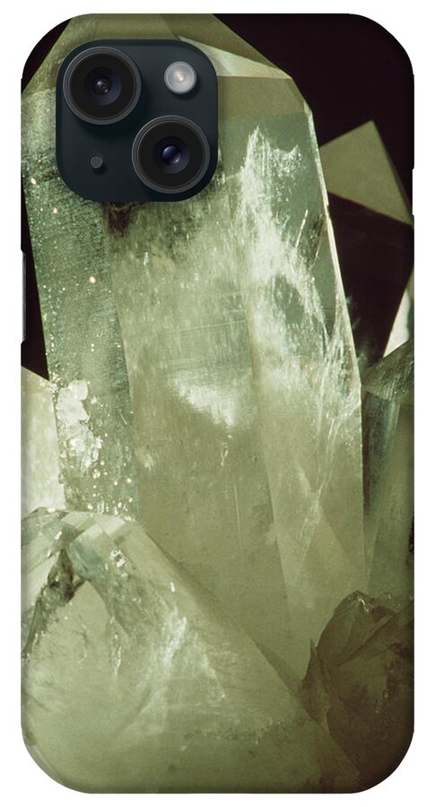Quartz iPhone Case featuring the photograph Quartz Crystals by Th Foto-werbung/science Photo Library