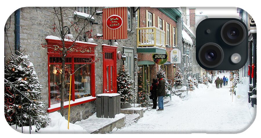 Quebec City iPhone Case featuring the photograph Quebec City in Winter by Thomas R Fletcher