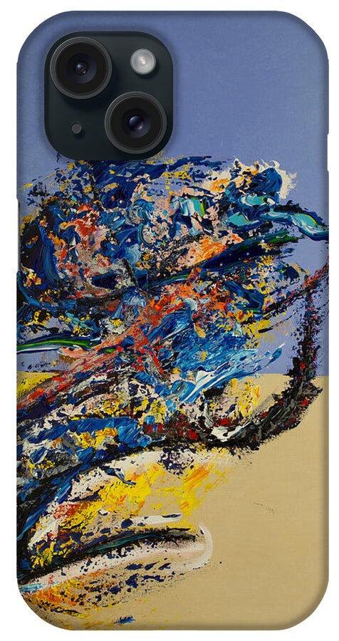 Derek Kaplan Art iPhone Case featuring the painting Quiet Desperation by Derek Kaplan