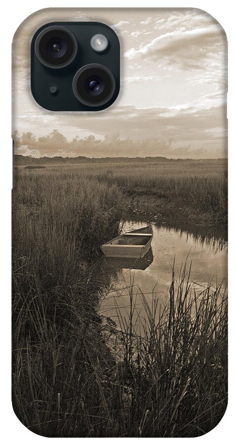 Nature iPhone Case featuring the photograph Quiet Gateway Sepia by Tony Delsignore