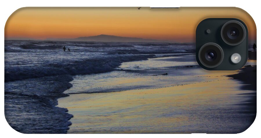 Huntington Beach iPhone Case featuring the photograph Quiet by Tammy Espino