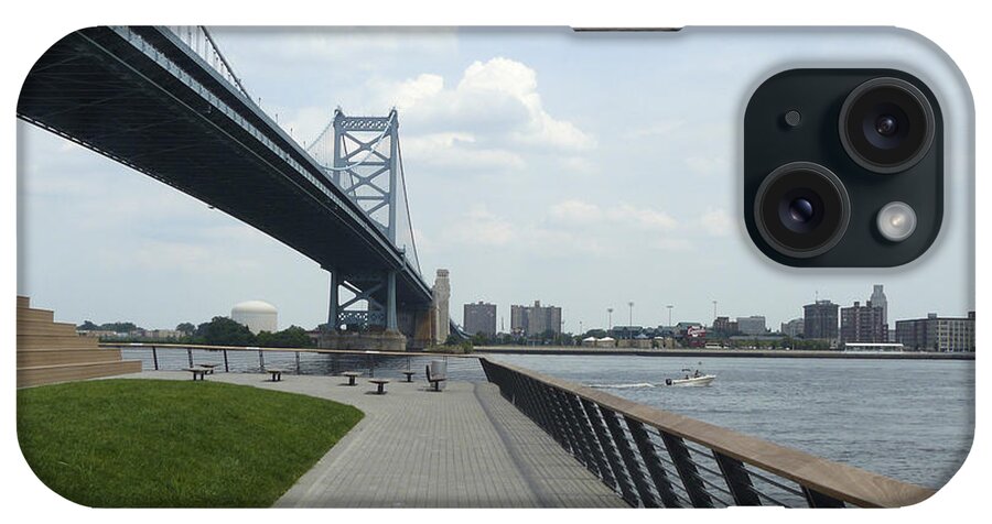 Philadelphia iPhone Case featuring the photograph Race St Pier by Mary Ann Leitch