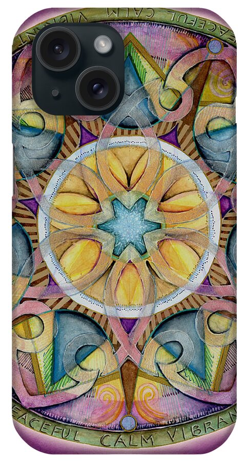 Mandala Art iPhone Case featuring the painting Radiant Health Mandala by Jo Thomas Blaine