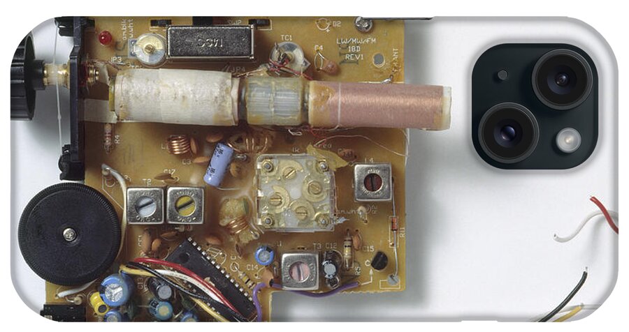 Audio Hardware iPhone Case featuring the photograph Radio Circuit Board by Matthew Ward / Dorling Kindersley