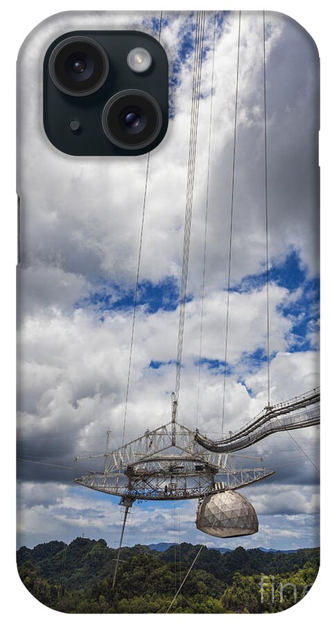 Arecibo iPhone Case featuring the photograph Radio Telescope at Arecibo Observatory in Puerto Rico by Bryan Mullennix