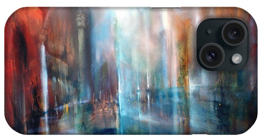 Urban iPhone Case featuring the painting Raeume by Annette Schmucker
