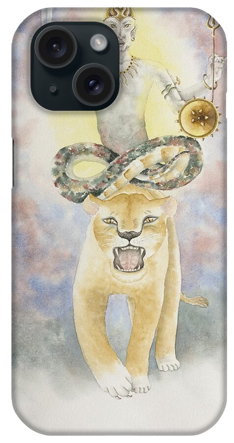 Vedic Astrology iPhone Case featuring the painting Rahu The North Node by Srishti Wilhelm