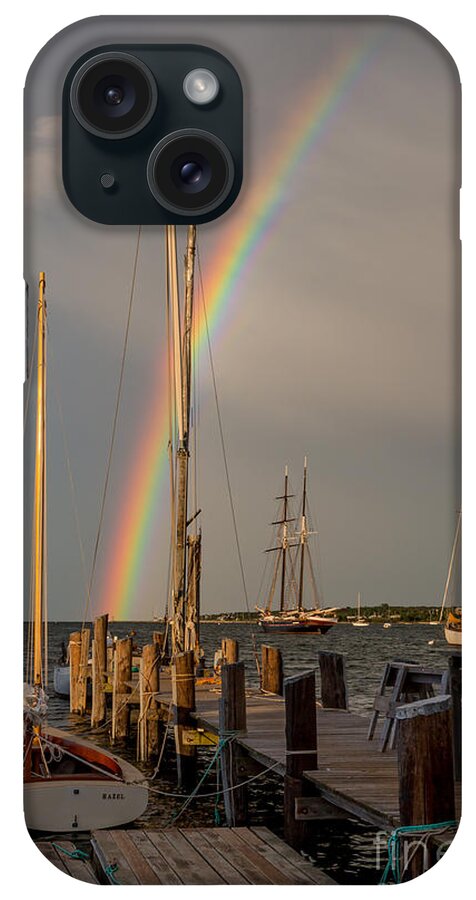 America iPhone Case featuring the photograph Rainbow Evening by Susan Cole Kelly