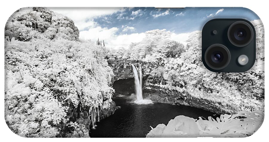 720 Nm iPhone Case featuring the photograph Rainbow Falls in Infrared 3 by Jason Chu
