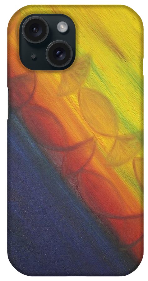 Oil iPhone Case featuring the painting Rainbow Run by Eli Tynan