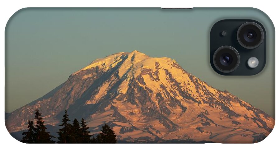 Rainier iPhone Case featuring the photograph Rainier at Dusk by Gayle Swigart
