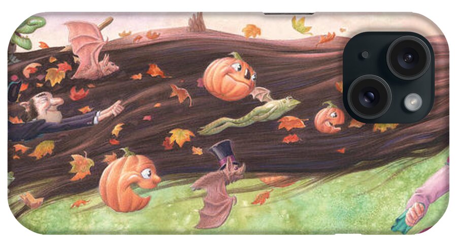 Rapunzel's Halloween iPhone Case featuring the painting Rapunzel's Halloween by Richard Moore