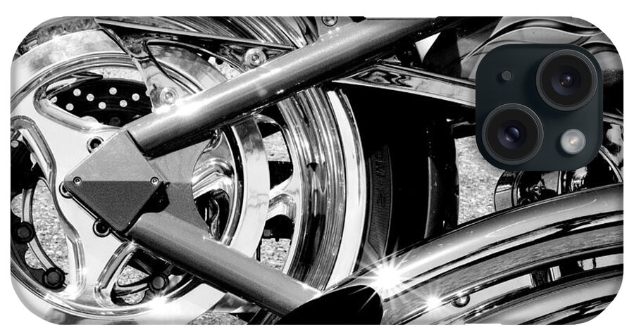 Chrome iPhone Case featuring the photograph Rear Wheel by Paul W Faust - Impressions of Light