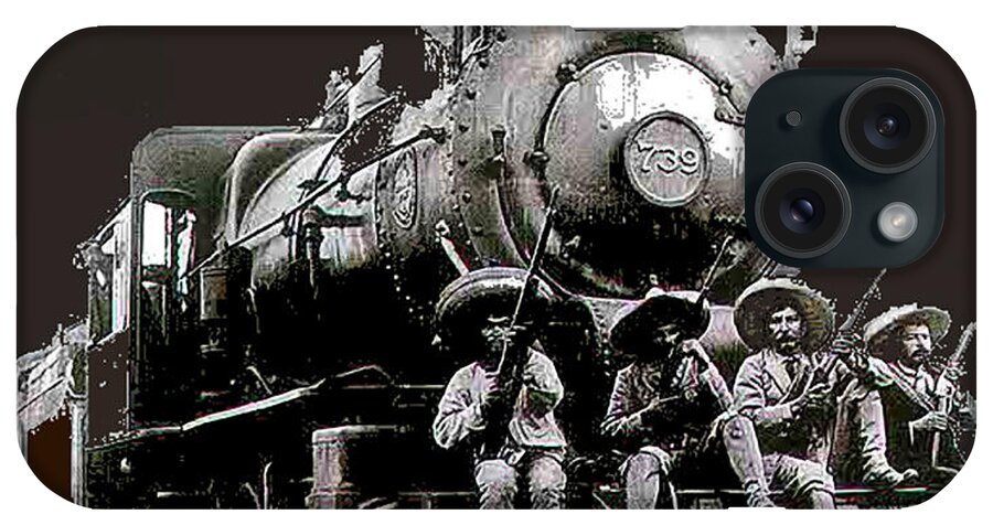 Rebel Soldiers Perched On Railroad Engine No Known Location Or Date iPhone Case featuring the photograph Rebel soldiers perched on railroad engine no known location or date-2014 by David Lee Guss