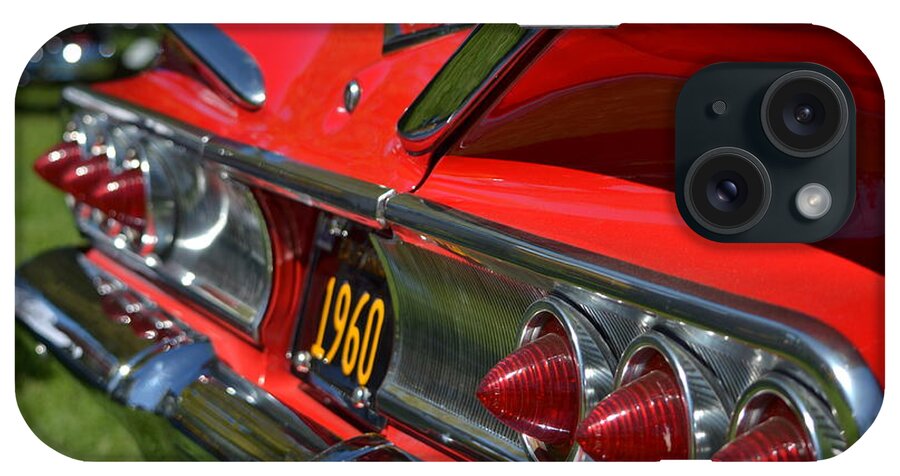 Red iPhone Case featuring the photograph Red 1960 Chevy by Dean Ferreira
