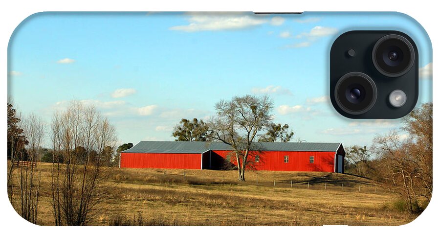Barns iPhone Case featuring the photograph Red and Brown by Jennifer Robin