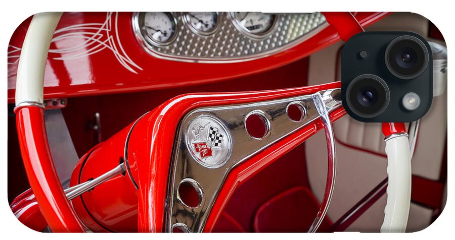 Steering iPhone Case featuring the photograph Red and White by Dennis Hedberg