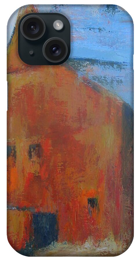 Architecture iPhone Case featuring the painting Red Barn by Beverly Shaw-starkovich