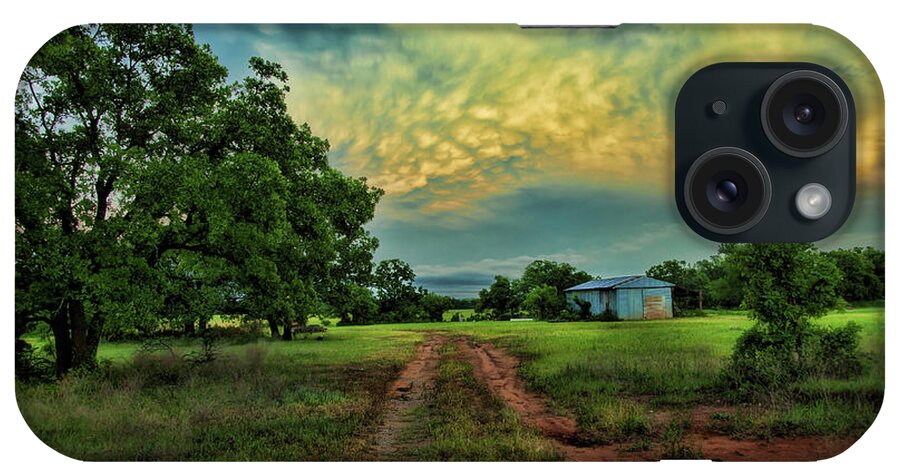 Landscape Photograph iPhone Case featuring the photograph Red Dirt Road by Toni Hopper